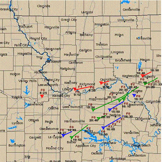 Preliminary Tornado Reports March 12, 2006